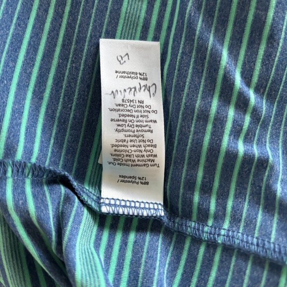 Vineyard Vines Shirt Mens L Performance Polo Shingle Creek Golf Club Striped‎ - Picture 6 of 8